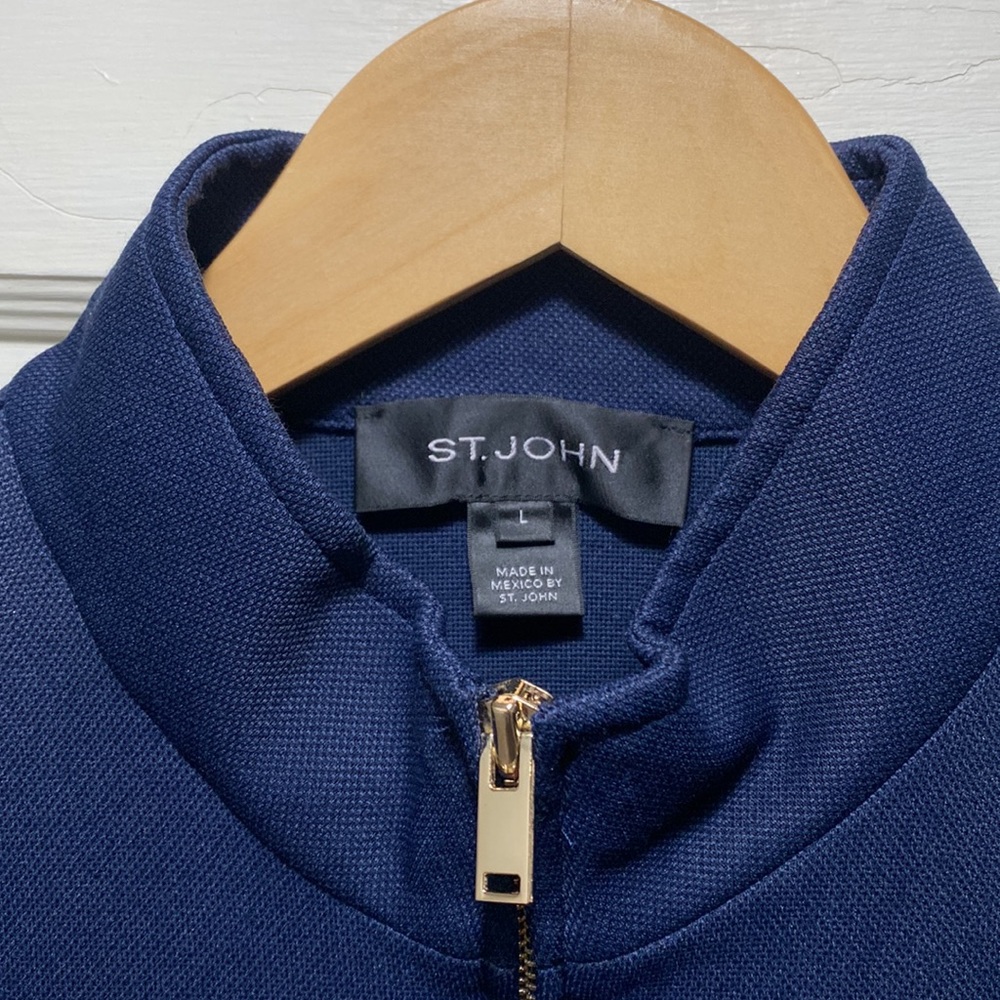 St. John Collection 3/4 sleeve jacket sz L - Picture 3 of 8